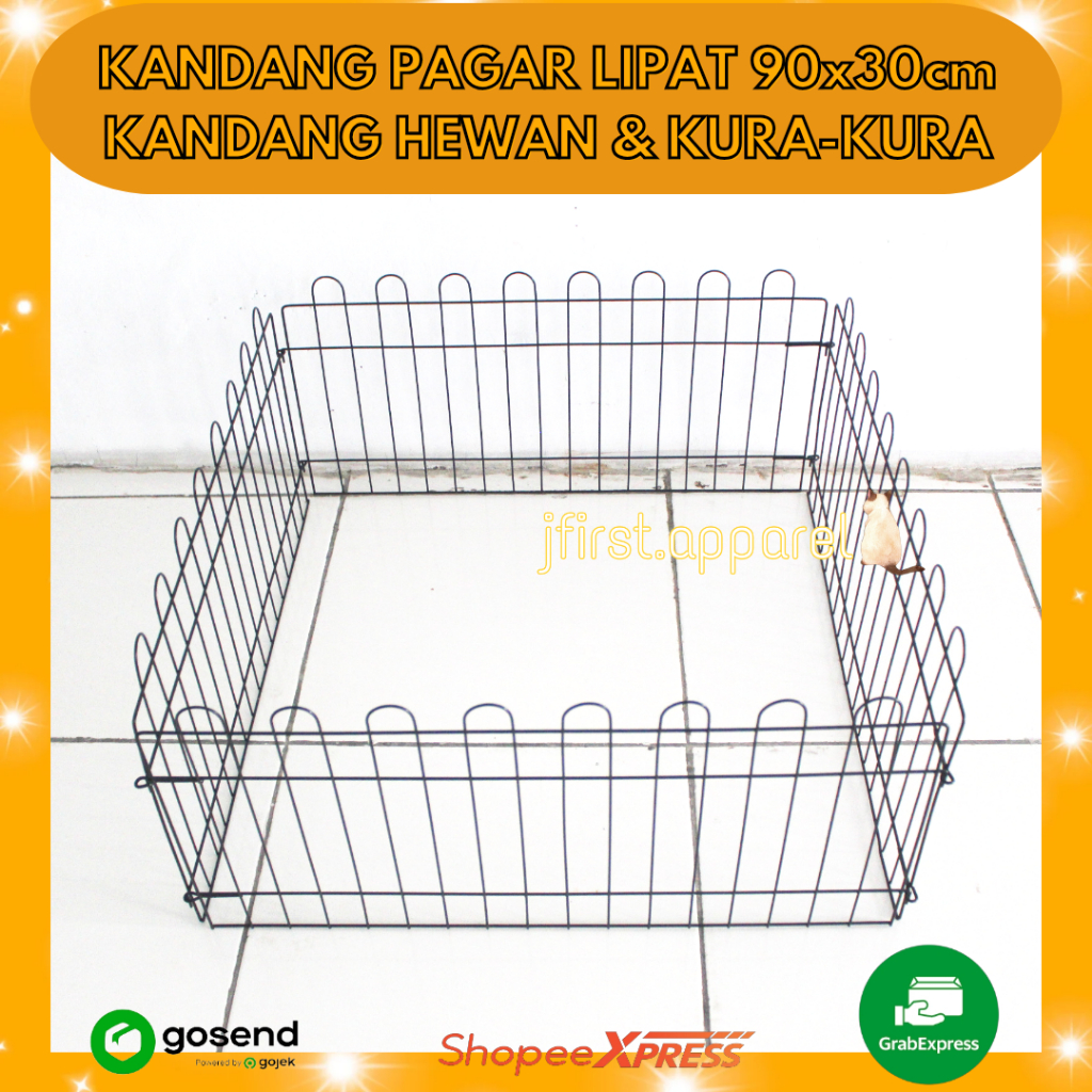 KANDANG PAGAR LIPAT 90x30cm | KANDANG HEWAN MARMUT KURA TORTOISE SULCATA