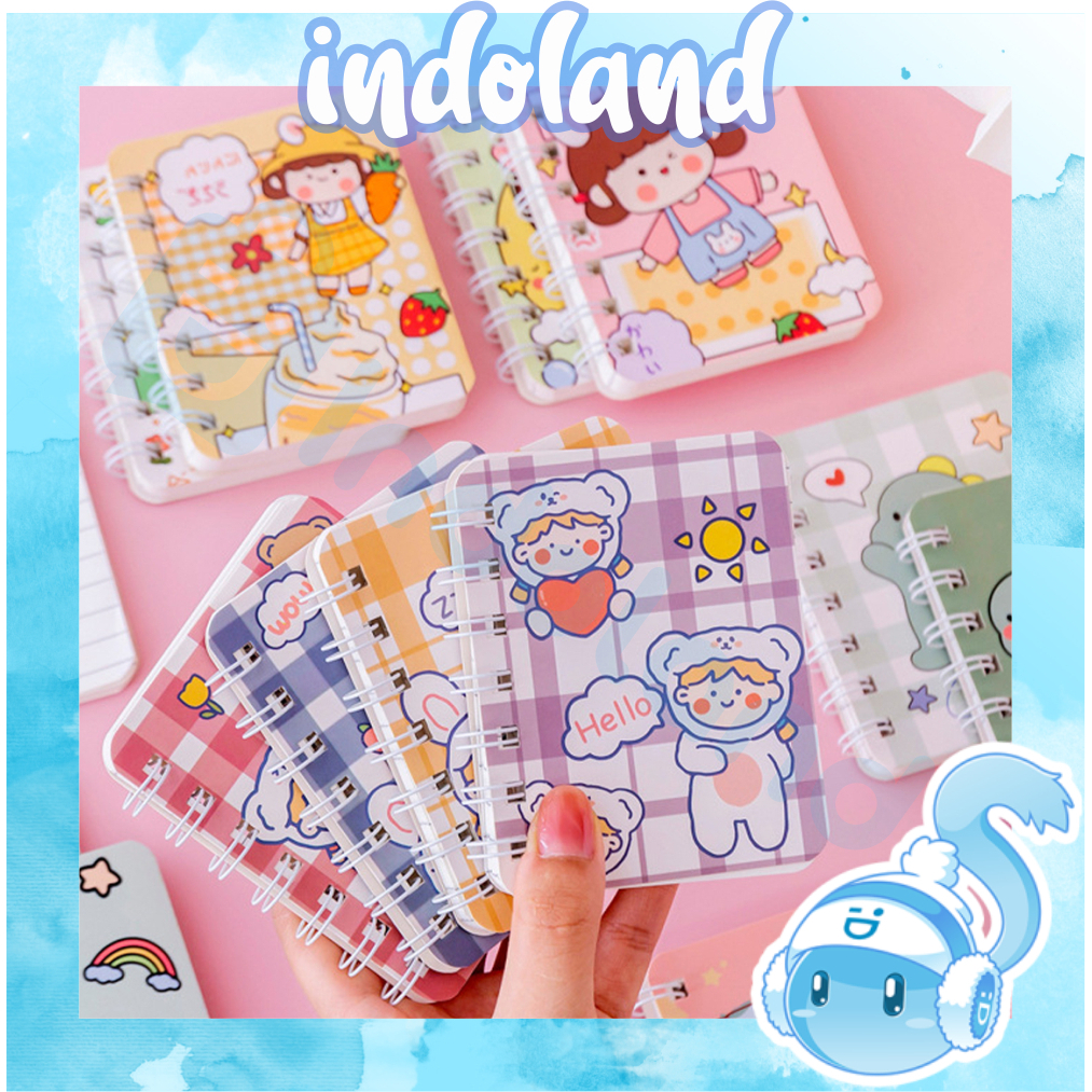 

☀INDOLAND☀ Buku tulis mini gambar kartun A7 / buku catatan / buku kecil / BUKU DIARY / mini notebook / buku tulis mini kecil gambar kartun lucu anak S101