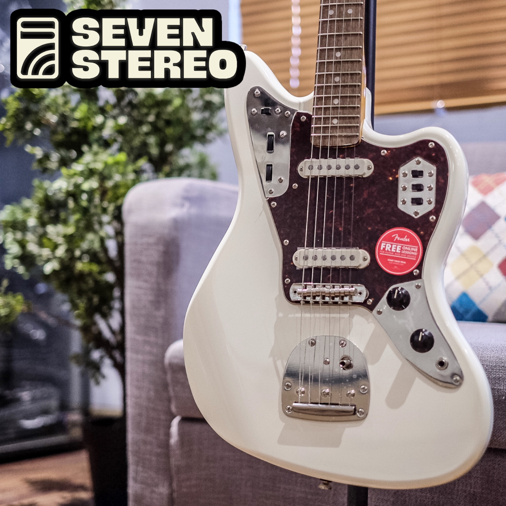 Squier FSR Classic Vibe 60s Jaguar Electric Guitar Olympic White