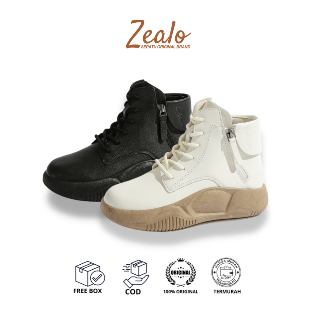 Zealo.Shoes 273 Sepatu Sneakers Boots Wanita Tali Import Premium