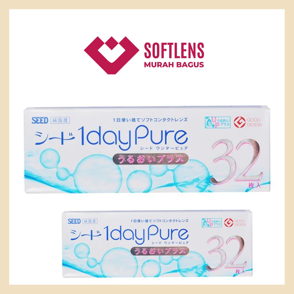 Jual Softlens  SEED 1 DAY PURE / Softlens bening harian