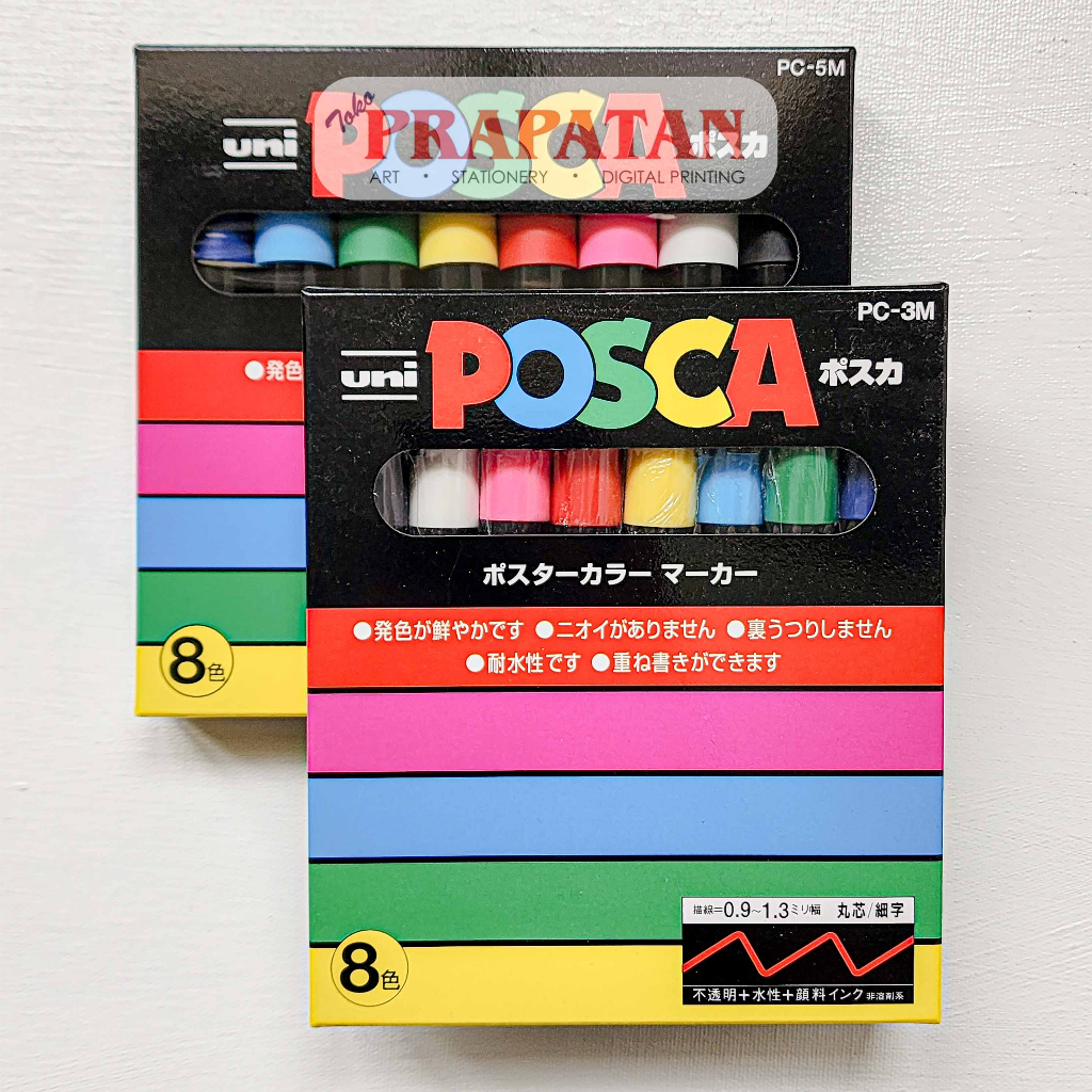 

Uni Posca Set 8C PC-3M/5M | Acrylic Marker