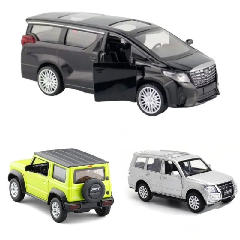 Berkah_Seratus Mainan Diecast Apolo Msz Die Cast Toyota Alphard Mitsubishi Pajero Mobil Suzuki Jimny