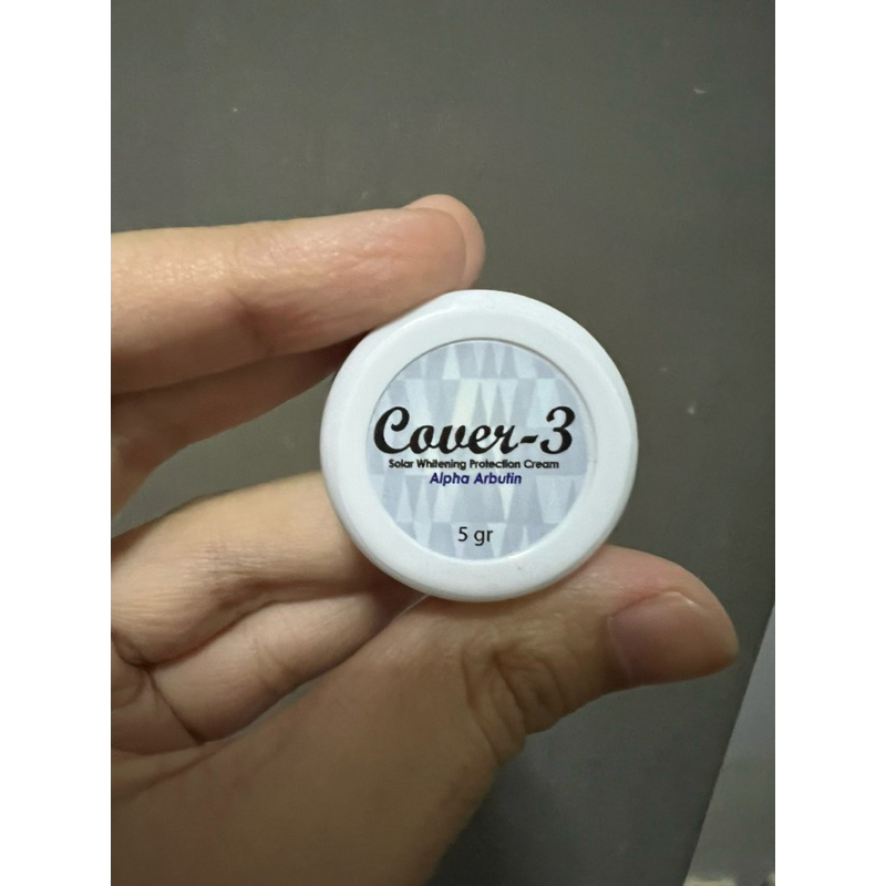 Cover-3 Solar Whitening Protection Oil Free SPF 50 cream plus Alpha Arbutin - Cover 3 krim travel si