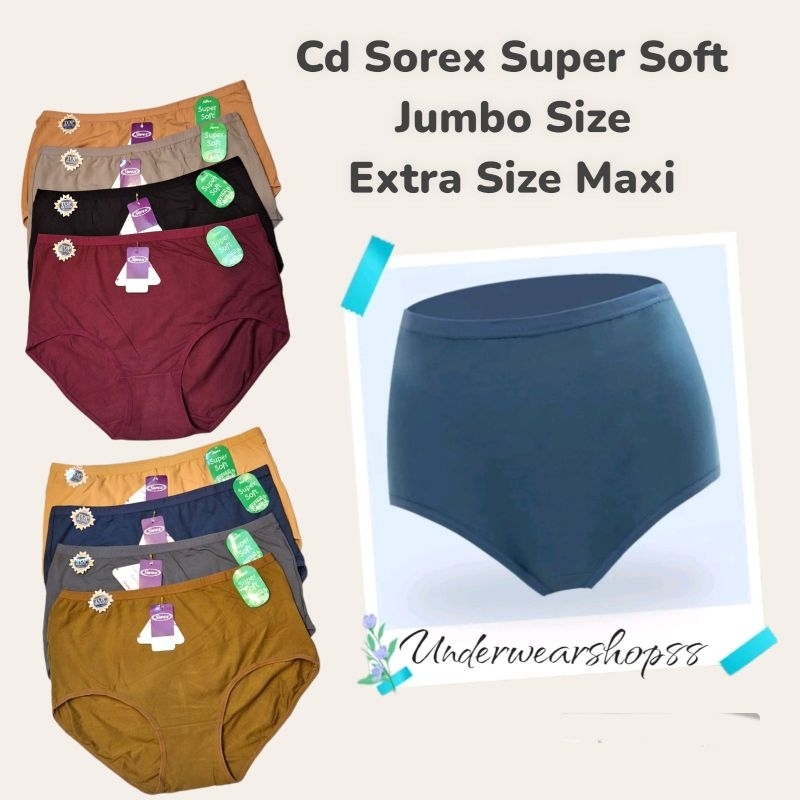 [GROSIR 6pcs]Sorex-Celana Dalam Sorex Super Soft Jumbo Maxi/Cd Sorex 1248 Jumbo SuperSoft Premium/Cd