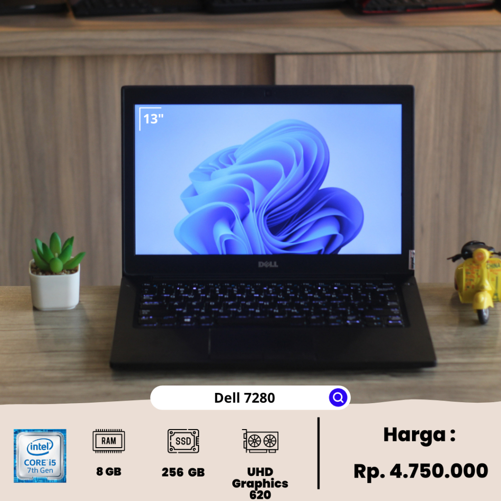 Laptop Dell 7280 Original