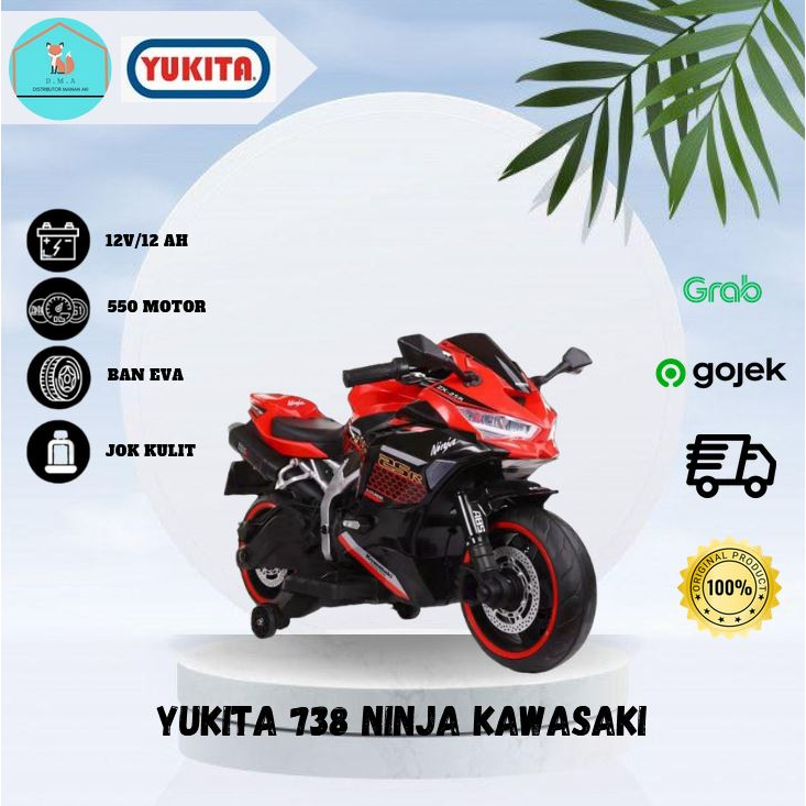 Mainan Anak Motor Aki Yukita 738 Ninja Kawasaki