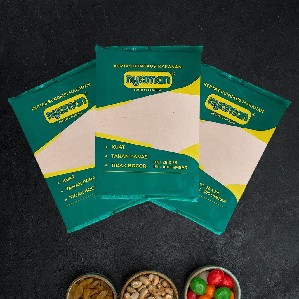 Kertas Bungkus Nasi / Kertas Minyak Nyaman / Pembungkus Nasi