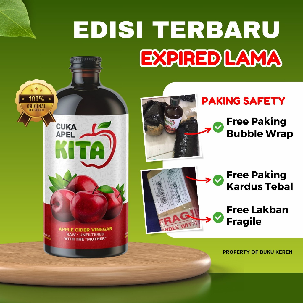 

Cuka Apel Kita Asli Apple Cider Vinegar Asli