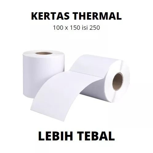 

Kertas Label Barcode WINSTAR 100 x 150 mm / kertas thermal 100 x 100 - isi 250