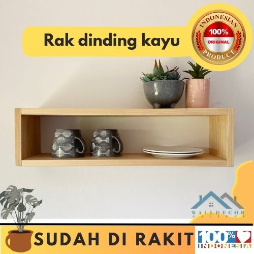 (TERMURAH) Rak Kotak Mengambang - Rak Kubus Kayu - Rak Mengambang Kayu - Rak Kubus Kayu - Rak Kotak 