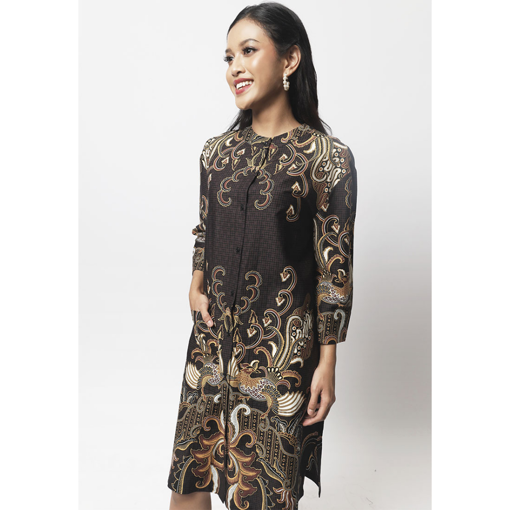 Batik Solo Caya Laras Ladies Shirtdress-M3