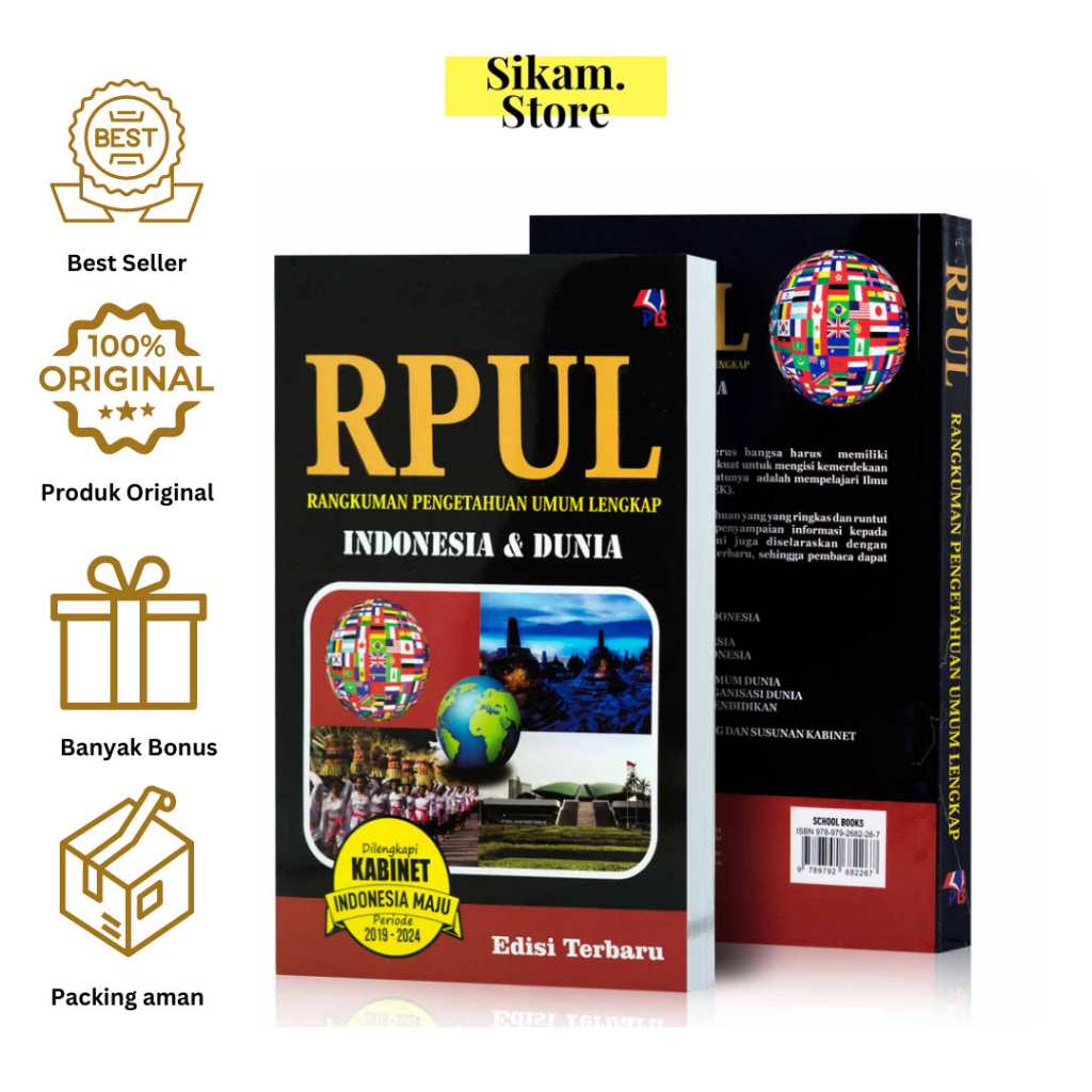 RPUL Indonesia Dan Dunia Dilengkapi Kabinet Indonesia Maju 2019 - 2024 Edisi Terbaru