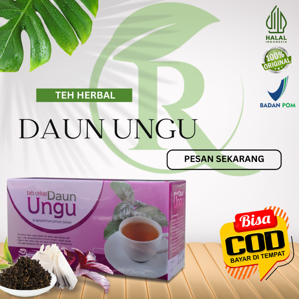 

Obat Minuman Kesehatan Teh Daun Ungu Tazakka daun Unggu dipercaya sebagai obat wasir alami untuk membantu mengatasi sakit ambeyen
