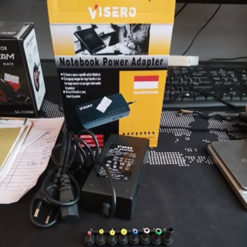 Adaptor serbaguna visero notebook power adaptor