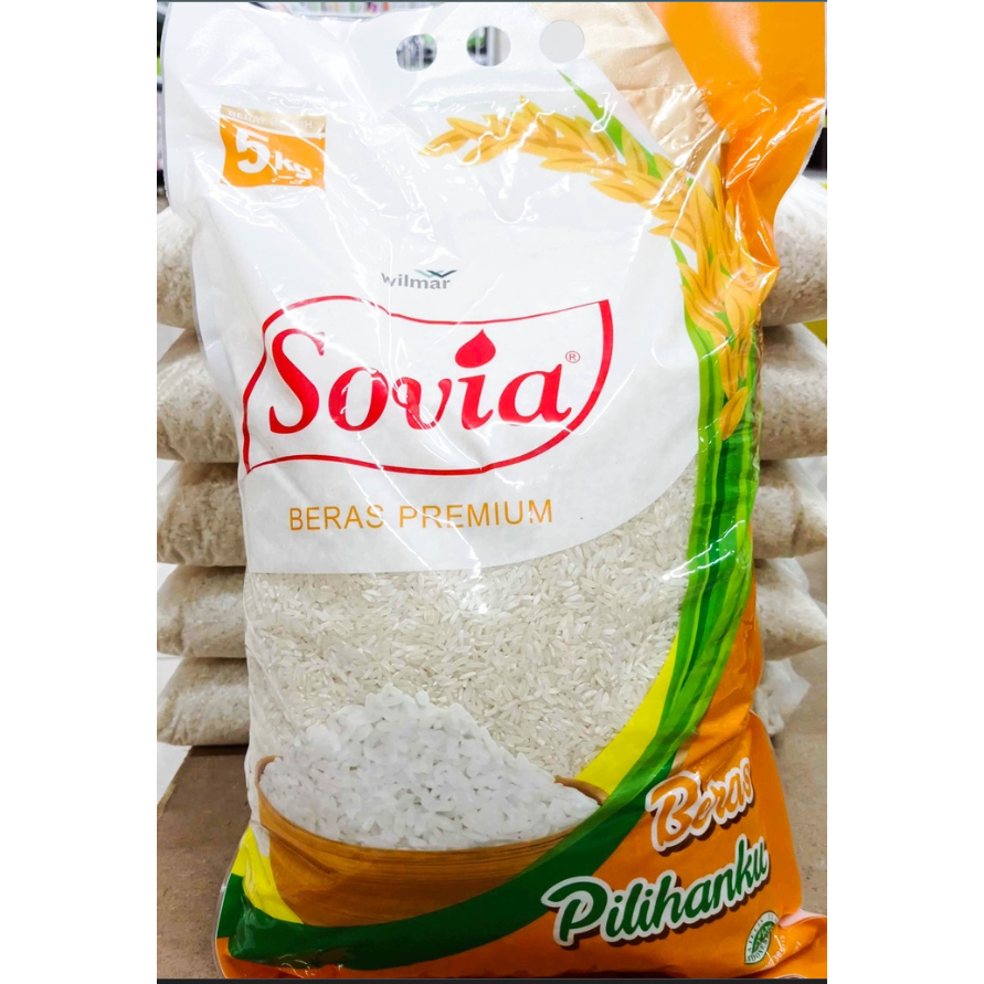 

BERAS SOVIA 5 KG PREMIUM PULEN NASI