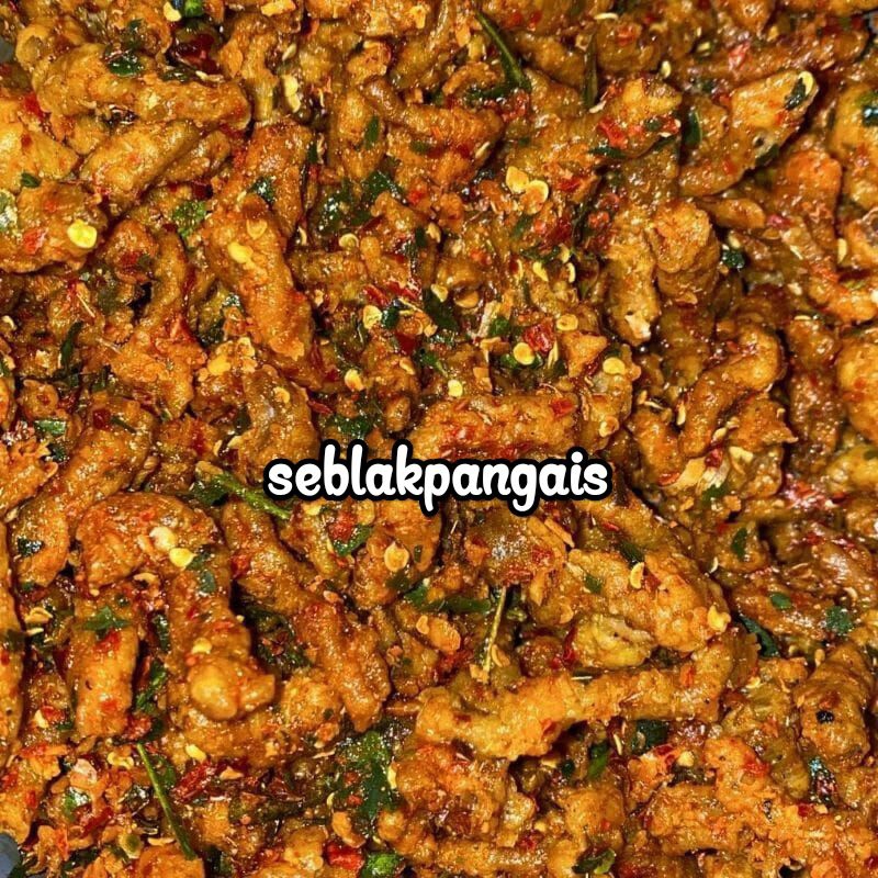 

keripik usus 1kg/usus crispy pedas daun jeruk