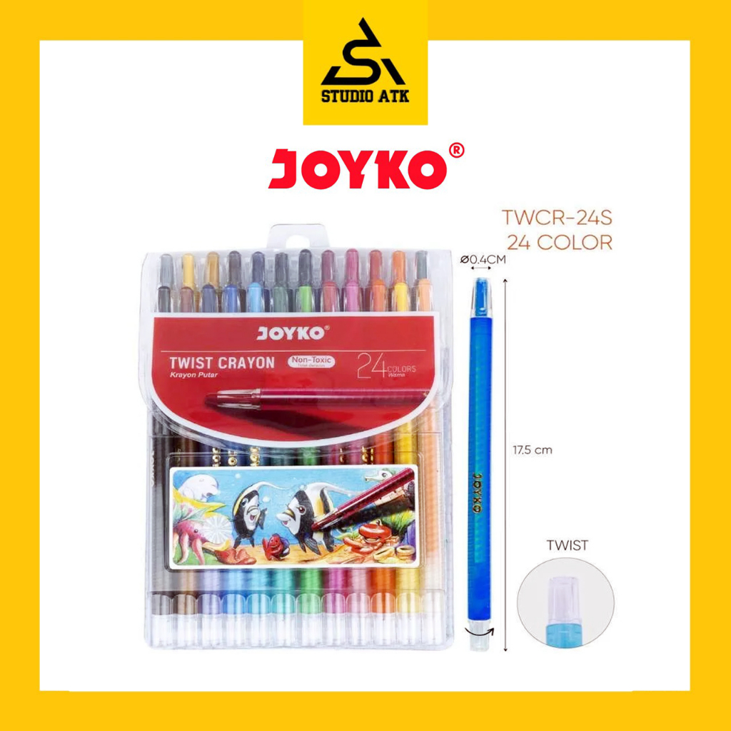 

Crayon Putar JOYKO 24 Warna
