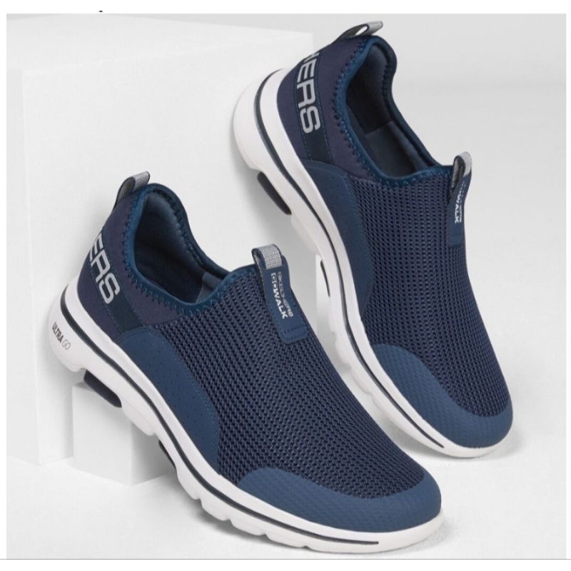 SEPATU SKECHERS Go Walk DOWNDRAF ORI/ SKECHERS Go Walk Downdraf Ori Pria Slip-On