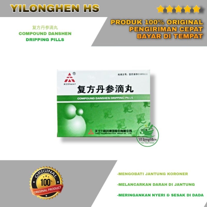 Compound Danshen Dripping Pills Original Obat Jantung Koroner Fufang Danshen Di Wan