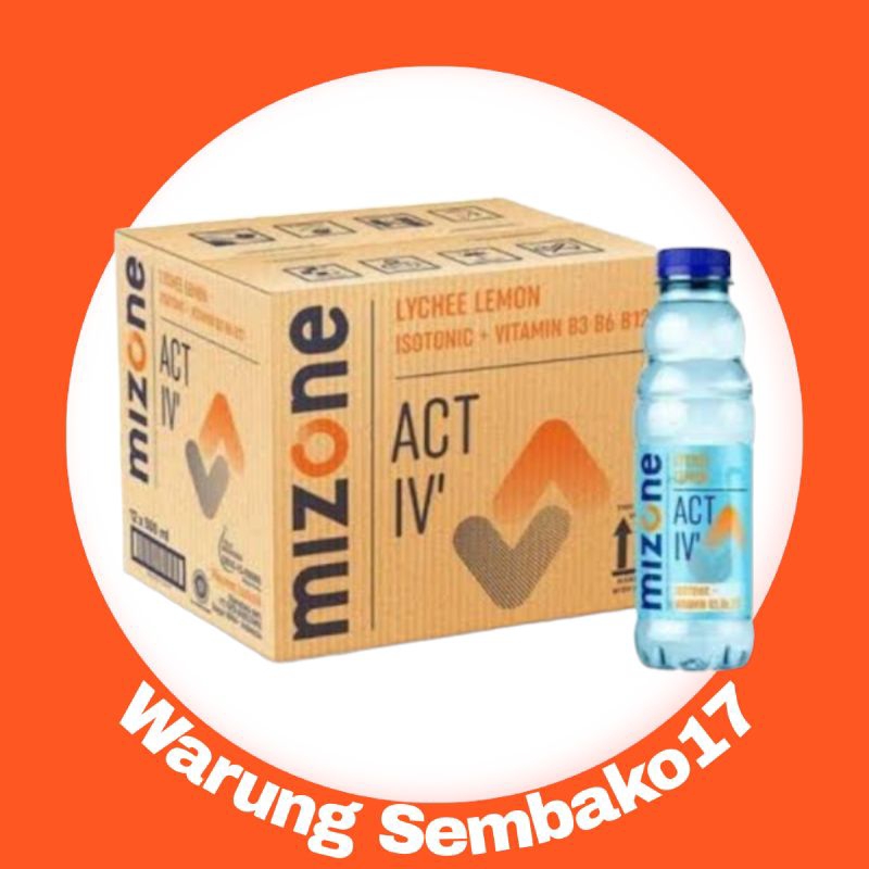 

Mizone minuman isotonik 1 dus isi 12 pcs botol x 500ml