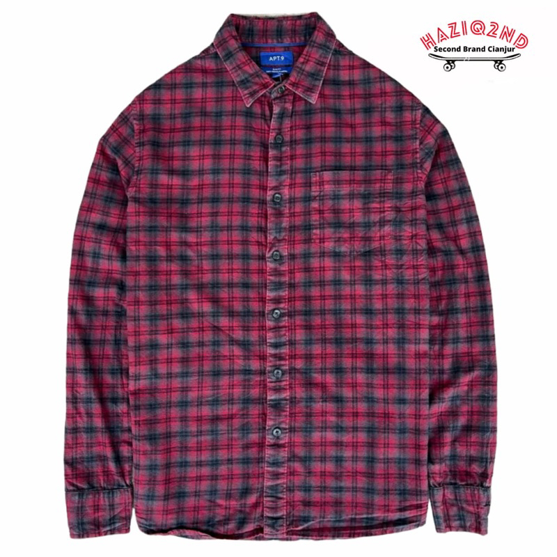 KEMEJA FLANNEL VETERANO APT.9 SIZE L / KEMEJA FLANNEL PRIA