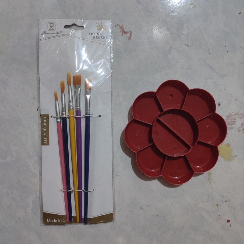 

PAKET BAK CAT + KUAS LUKIS 5bh