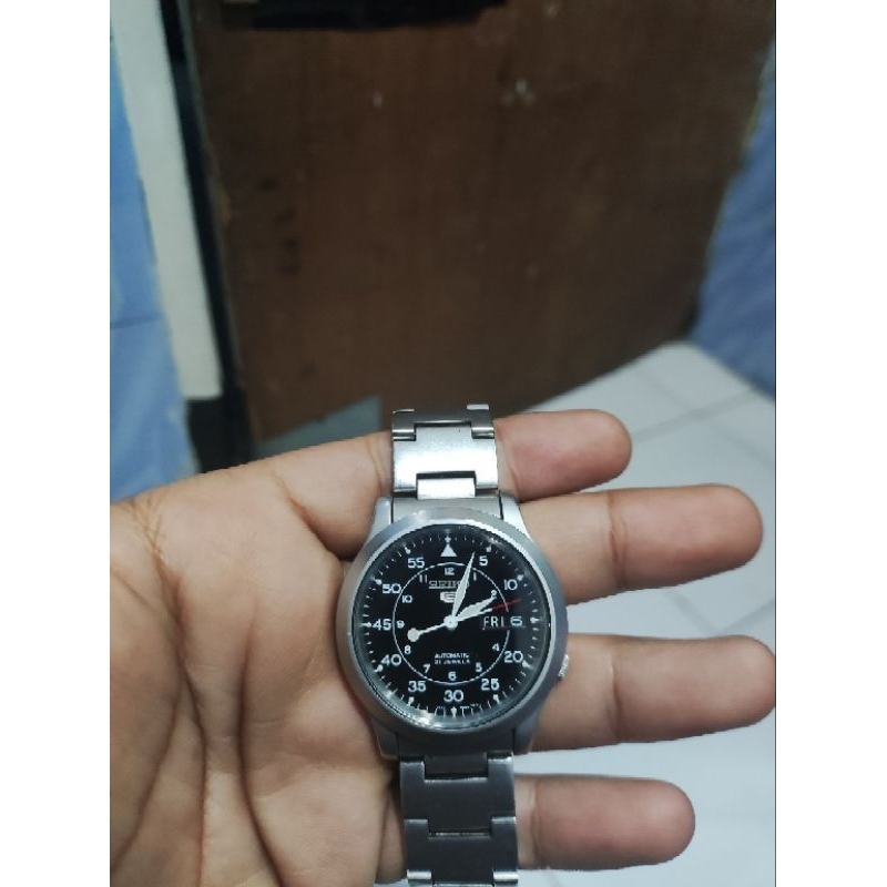 Seiko 5 SNK809K1 Sliver Black Military Original Second