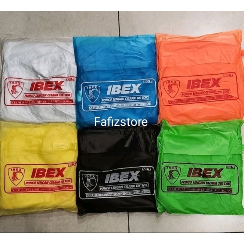 Jas hujan  setelan Ibex jas hujan HDPE Mantel hujan lengan panjang Ponco Kenari polkadot