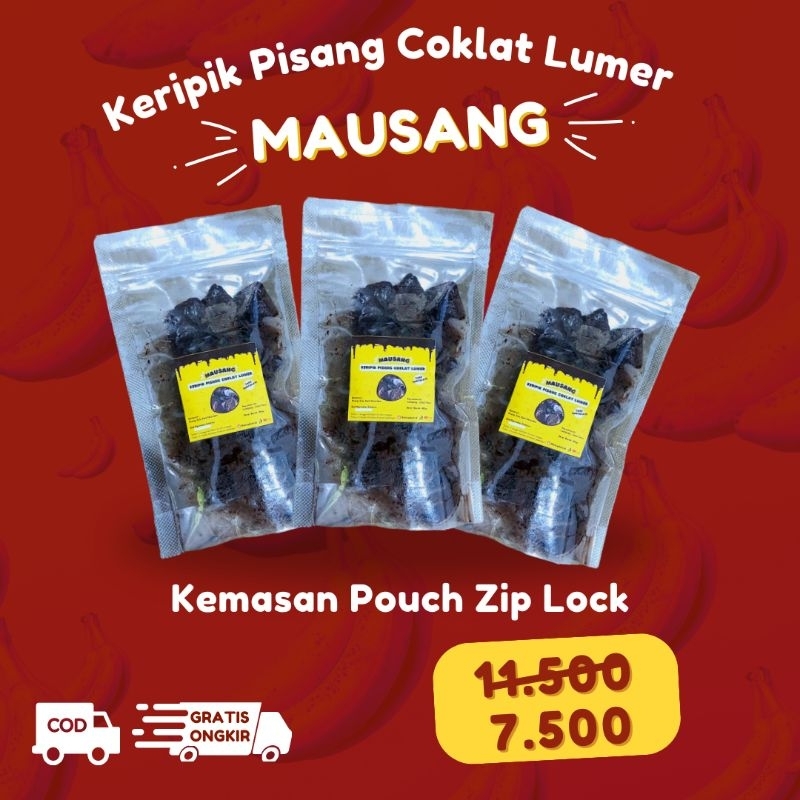 

Keripik Pisang Coklat Lumer - Banana Chips Mausang