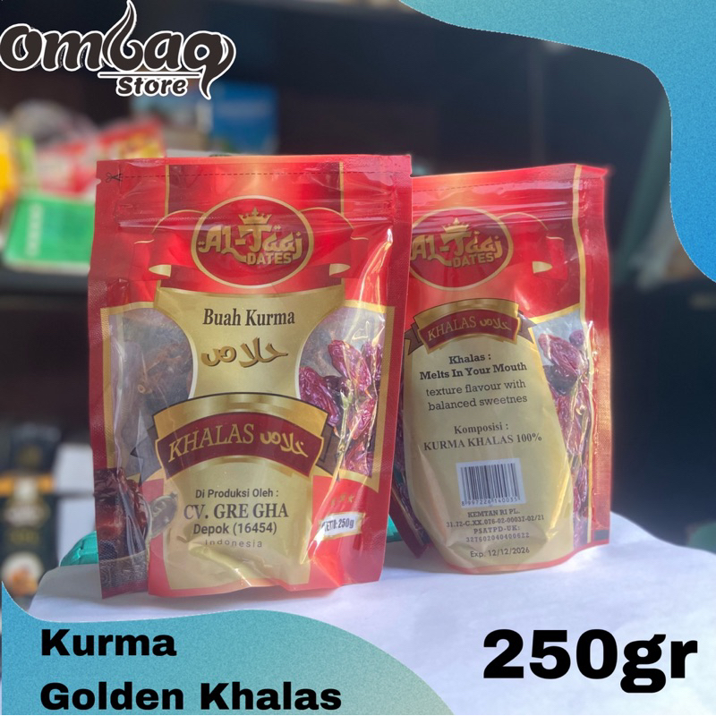 

Kurma Golden Khalas 250gr | Al-Taaj Dates