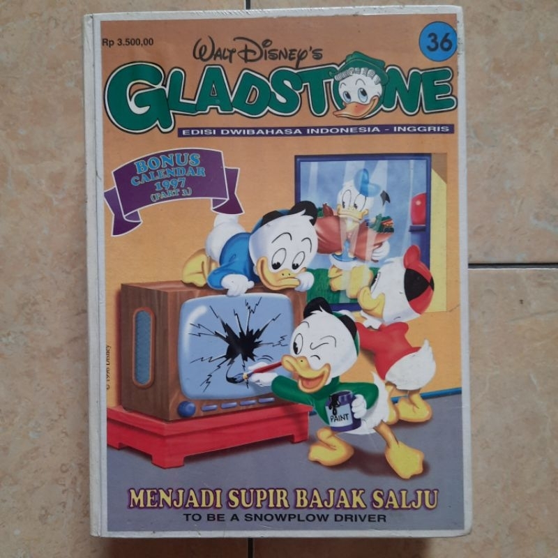 Bundel Komik Donal Bebek Walt Disney Gladstone Edisi Dwibahasa Hardcover 25 Nomor