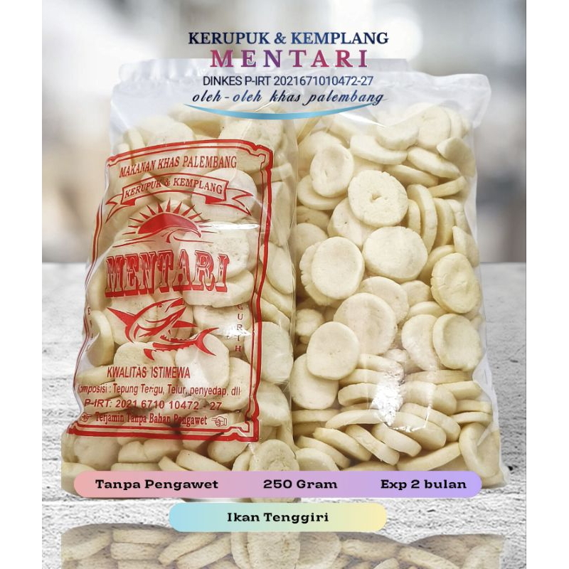 

Kerupuk/Kemplang Super Mini Khas Palembang 250 Gram