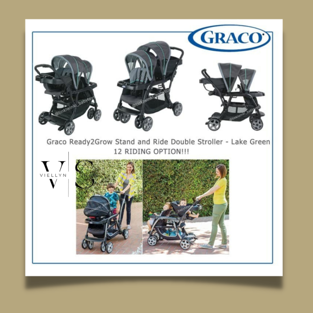 Stroller Kembar GRACO READY2GROW STAND AND RIDE DOUBLE STROLLER