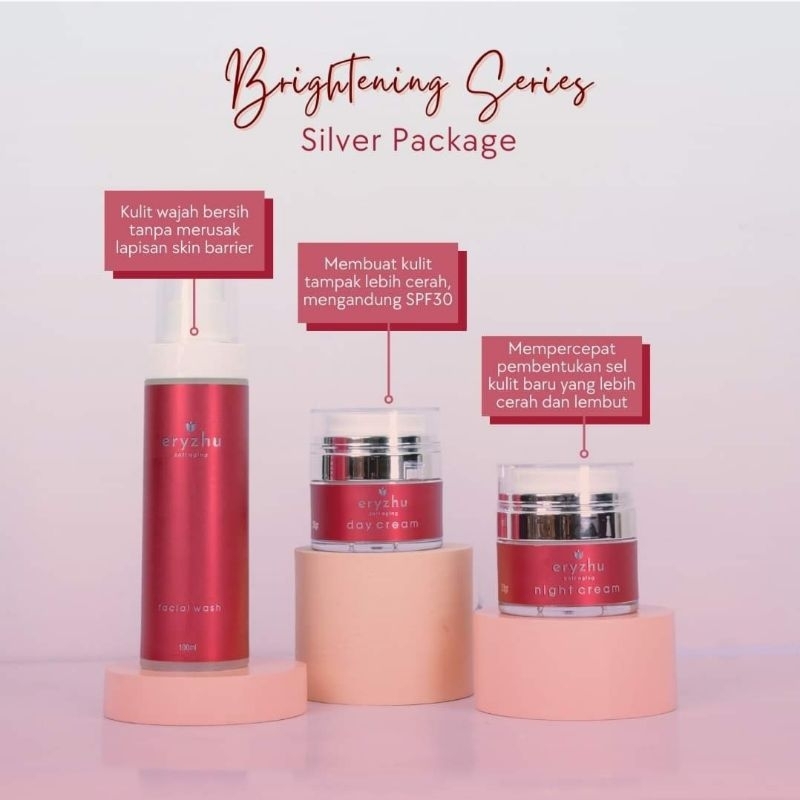 Eryzhu Silver Brightening series skincare halal