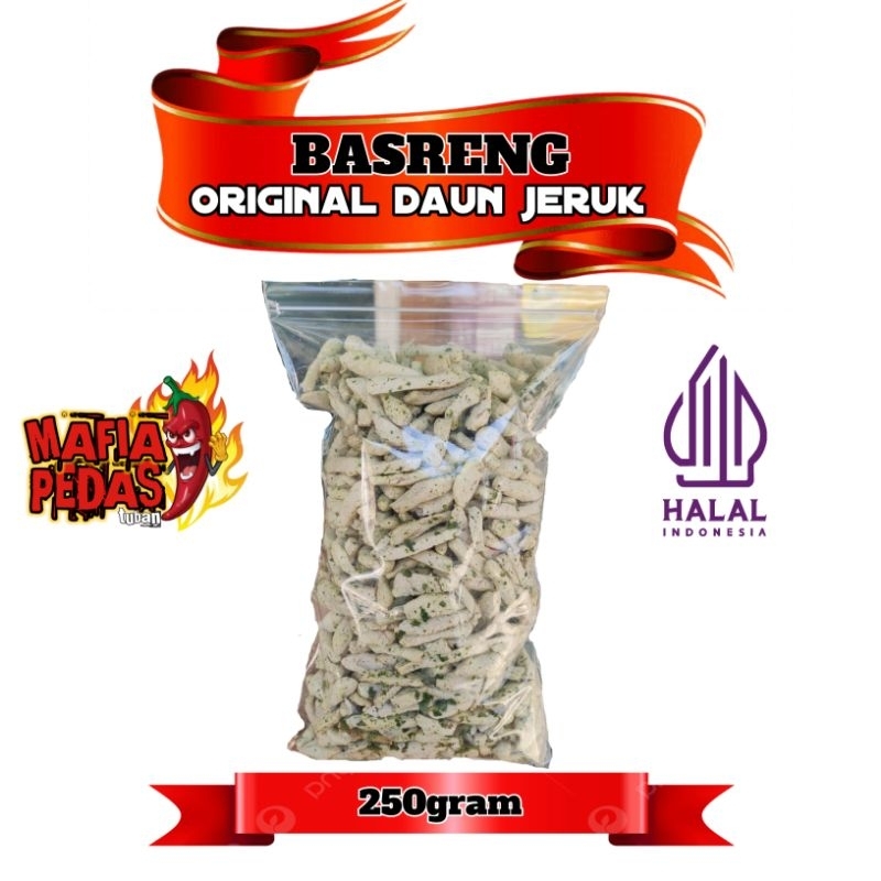 

Basreng Original Daun jeruk Ikan tenggiri 250gram