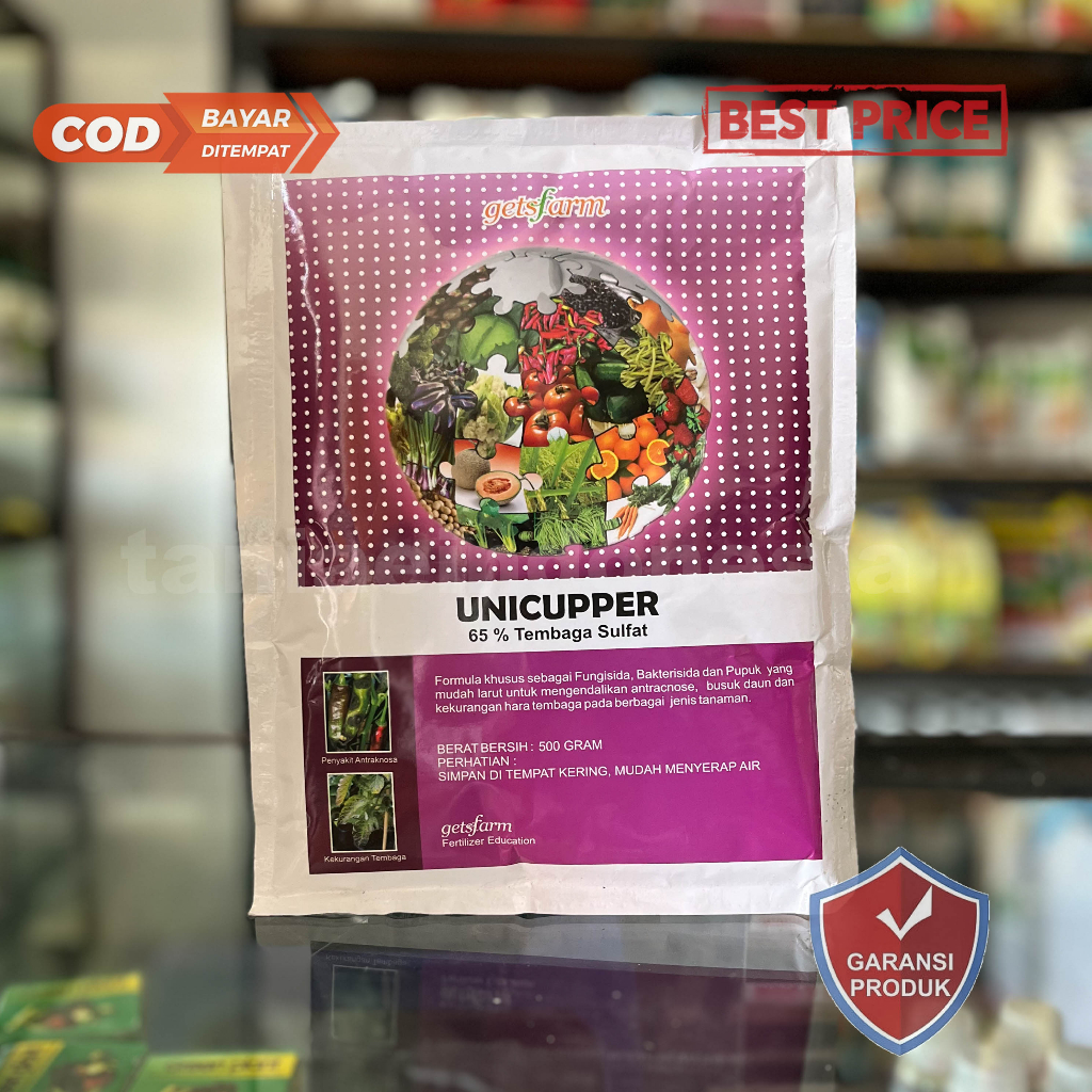 FUNGISIDA – UNICUPPER 500 GRAM TEMBAGA OKSI SULFAT