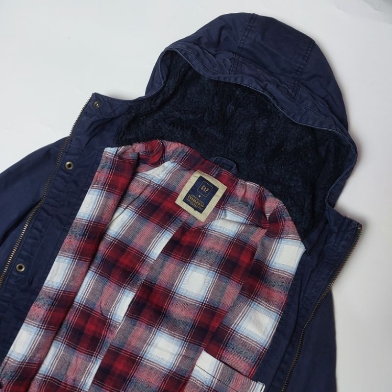 Jaket Parka M65 Army GAP x Pendelton Original