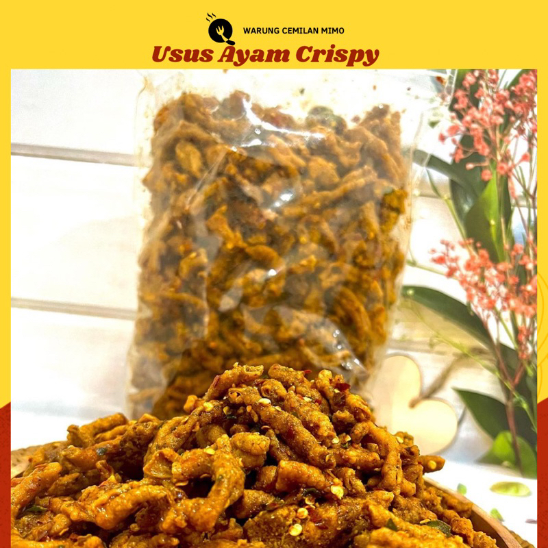 

Usus ayam crispy original pedas daun jeruk 500gram