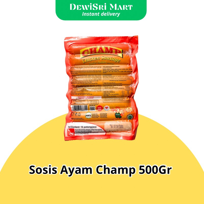 

Sosis Ayam Champ 500gr - Dewi Sri Mart