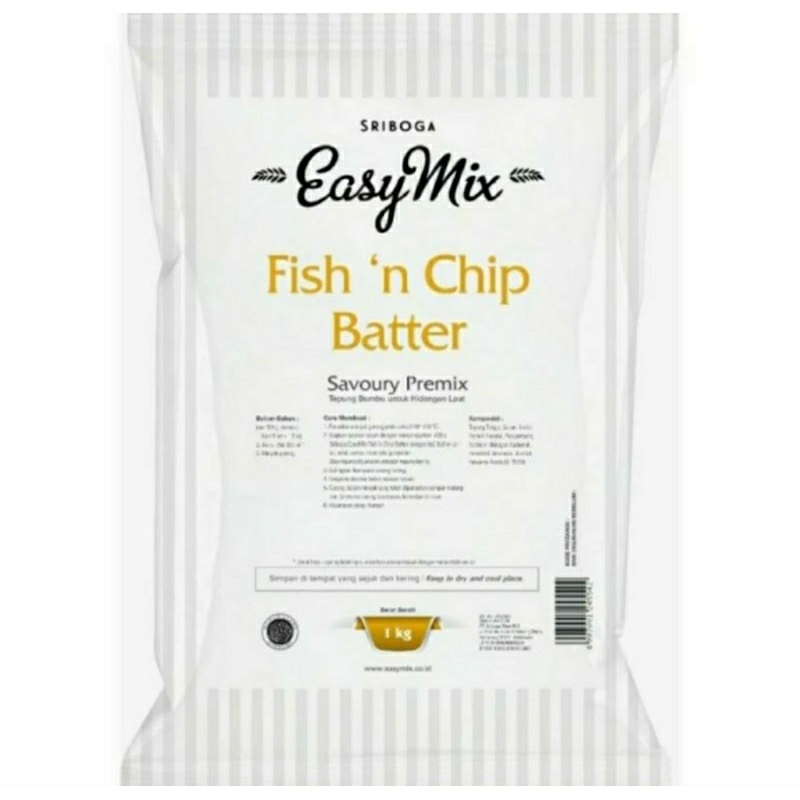 

Easymix Tepung Premix Fish n Chips Easy Mix 1kg