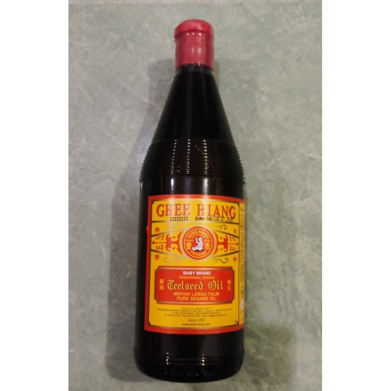 

minyak wijen ghee hiang 100% pure roasted sesame oil 680ml