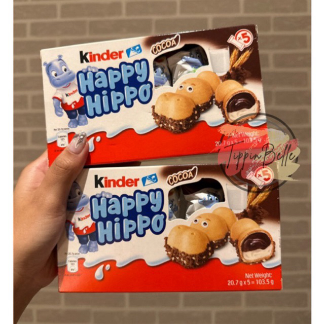 

Kinder Joy Happy Hippo Biscuit Cocoa isi 5 ori Singapore