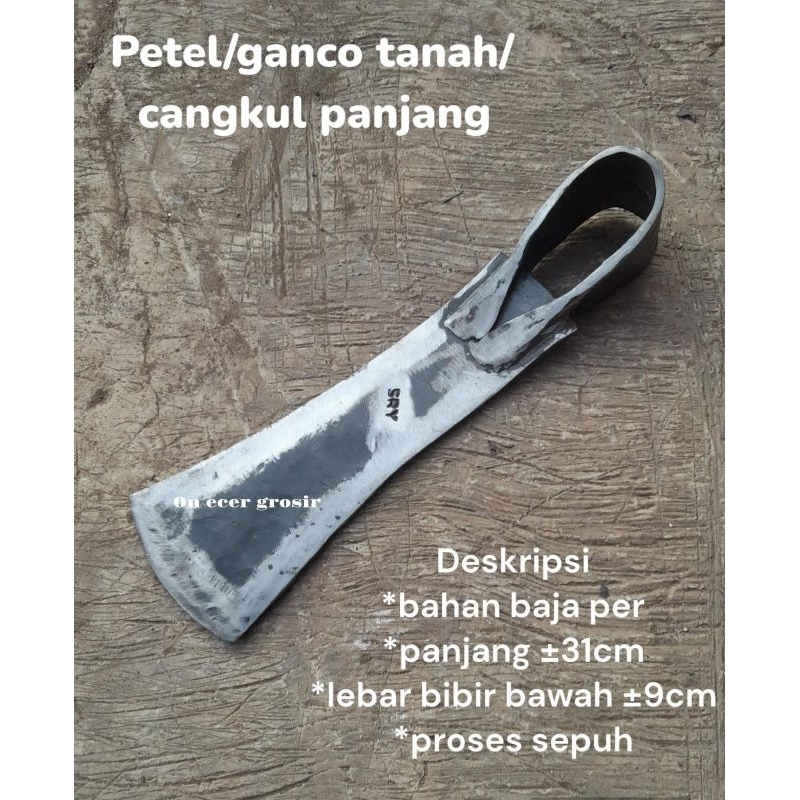 Ganco tanah asli per baja/cangkul kecil baja tebal/ganco baja per tajam dan kuat