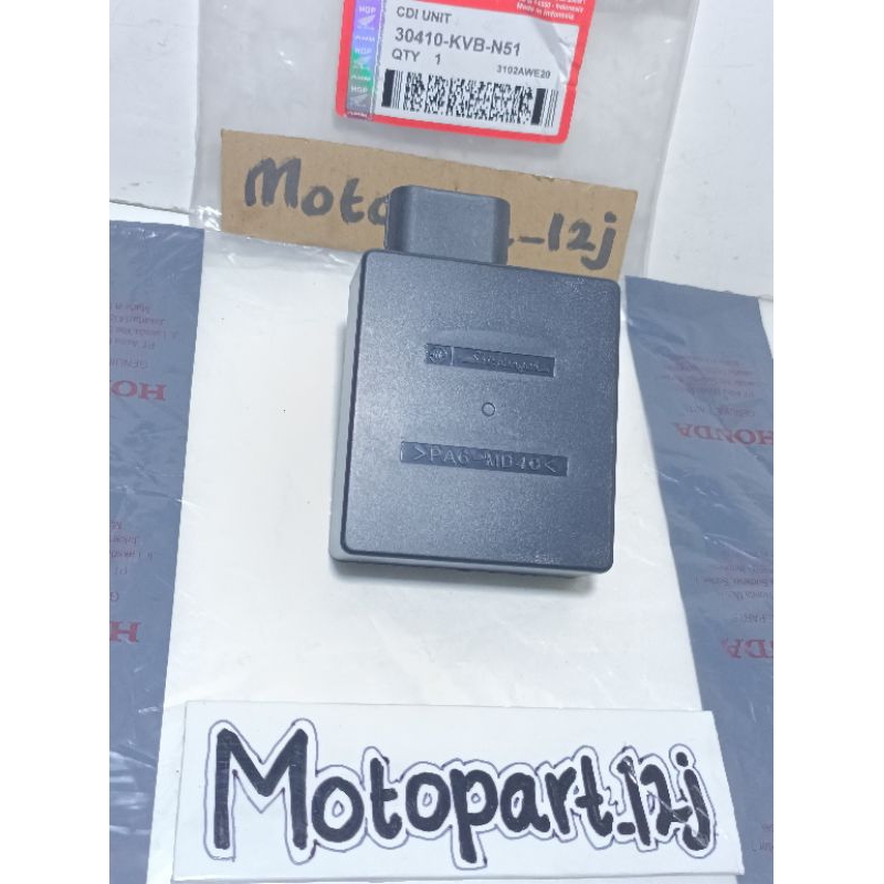 CDI ECU Unit (KVB) Pengapian Honda Vario 110 karbu Vario techno Vario cw asli Ori Shindengen