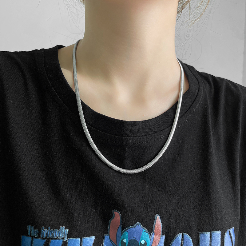 Rantai Tulang Ular Pinggul Pria, Rantai Bilah, Rantai Tulang Selangka Baja Titanium Serbaguna, Hip H