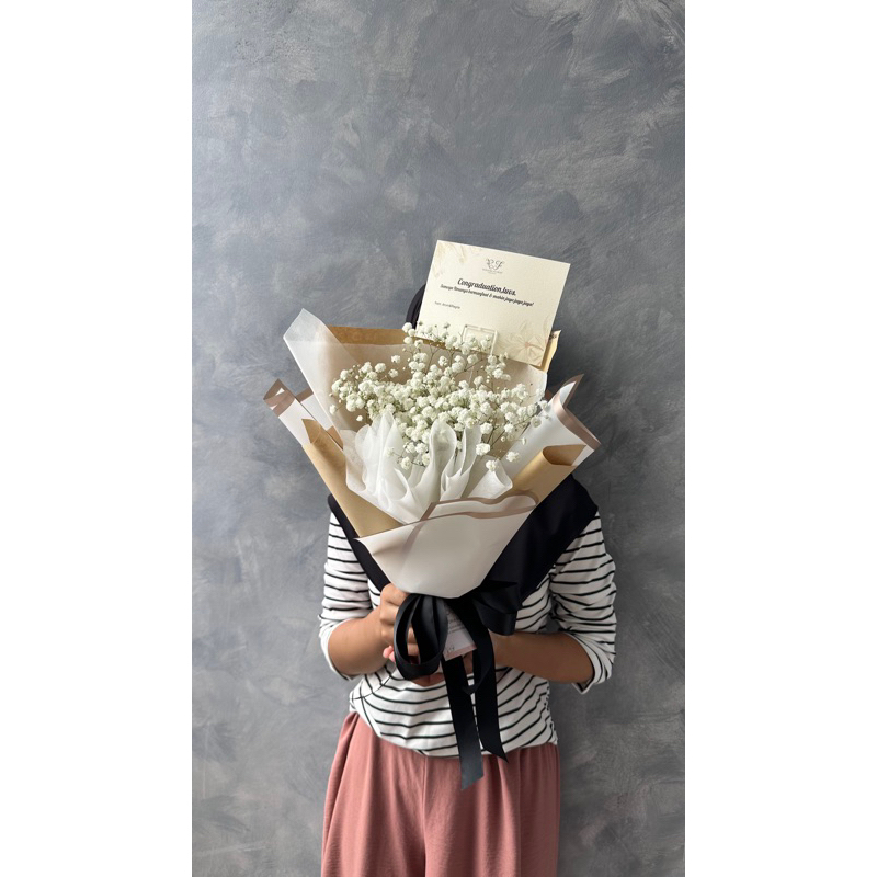 Buket baby breath asli, baby’s breath fresh, dried baby breath, gypsophilla, buket bunga