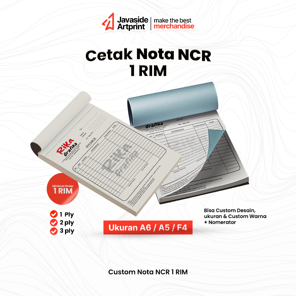 cetak Nota NCR 1 RIM - Javaside Artprint