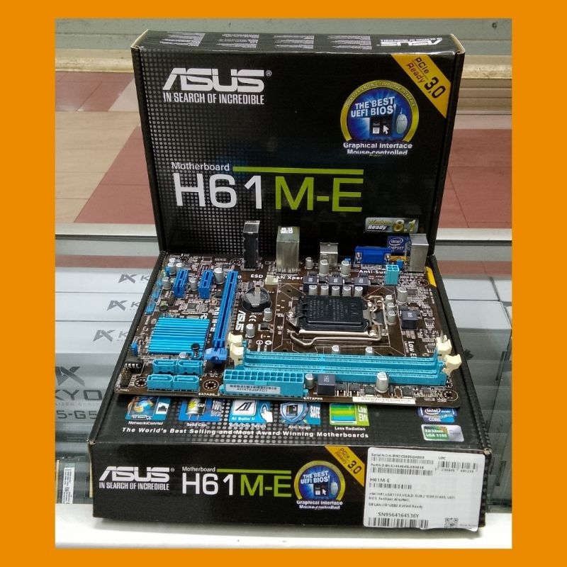 MOTHERBOARD ASUS H61ME DDR3 LGA 1155