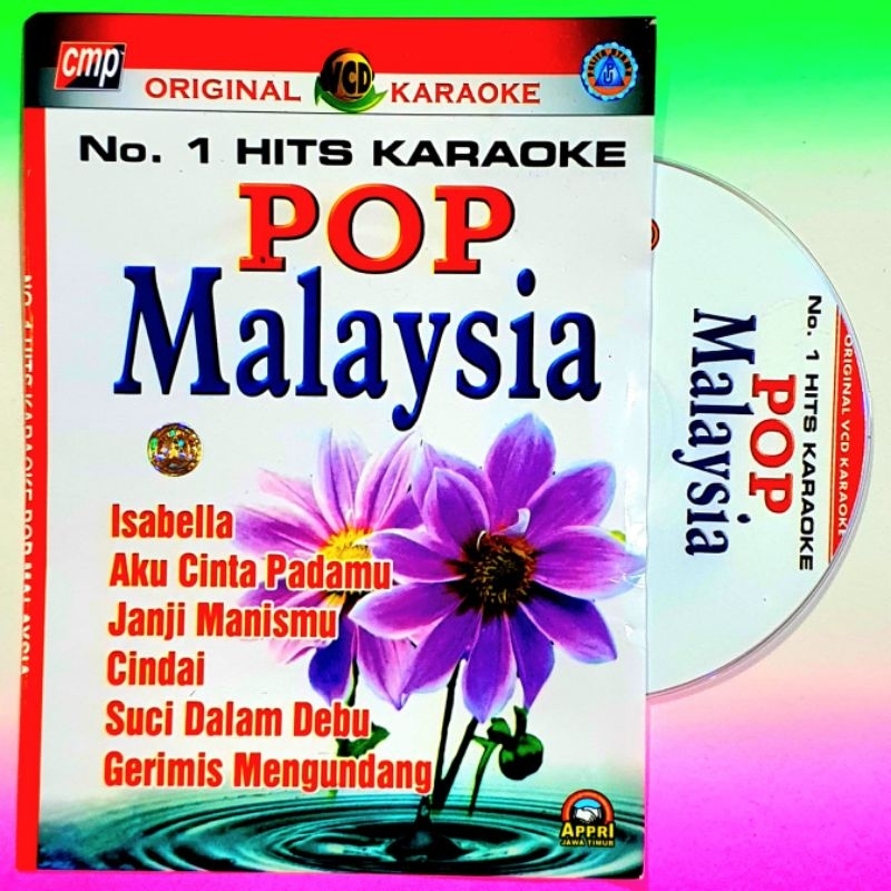 KASET ORIGINAL VCD LAGU KARAOKE MALAYSIA VOCAL ON OF AKTIF-LAGU MALAYSIA TERPOPULER-KASET DVD LAGU M